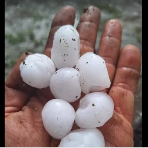 Χαλάζι στην Έδεσσα