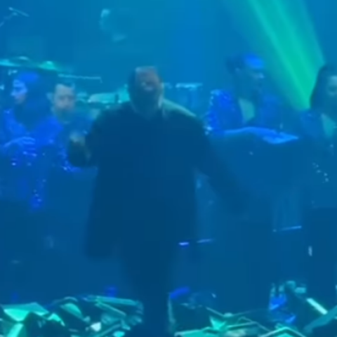 Ο χορός του Βασίλη Μπισμπίκη στην πρεμιέρα της Δέσποινας Βανδή (βίντεο)