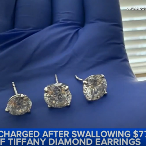 Διαμαντένια σκουλαρίκια