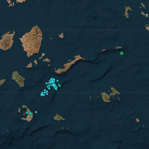 Νέος ισχυρός σεισμός μεταξύ Αμοργού και Σαντορίνης