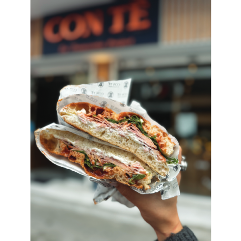 Con te Focacceria: Η ολόφρεσκη,  χειροποίητη φοκάτσια!