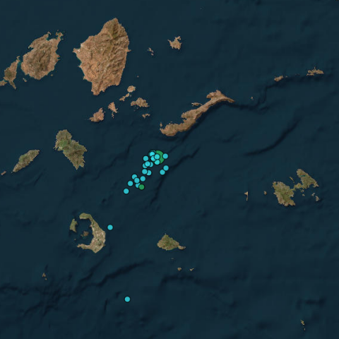 Σεισμός τώρα ανοιχτά της Αμοργού
