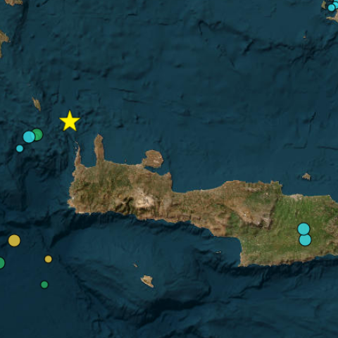 Ισχυρός σεισμός τώρα στα Αντικύθηρα - Έγινε αισθητός και στην Αττική