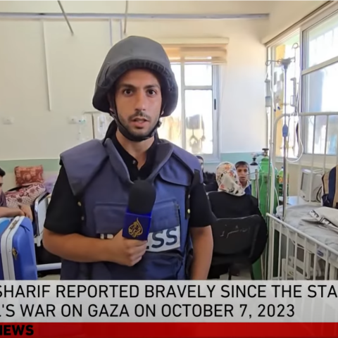 Ο δημοσιογράφος του Al Jazeera, Ανάς Αλ Σαρίφ