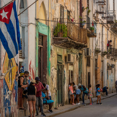 Δρόμος στην Αβάνα της Κούβας