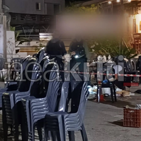 Ο τόπος της δολοφονίας στα Χανιά 