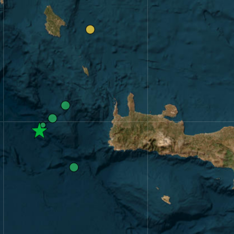 Σεισμός 5 Ρίχτερ ανοιχτά των Αντικυθήρων - «Είναι ένας σεισμός πάνω στο ελληνικό τόξο»