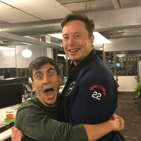 Έλον Μασκ και Φειδίας Παναγιώτου