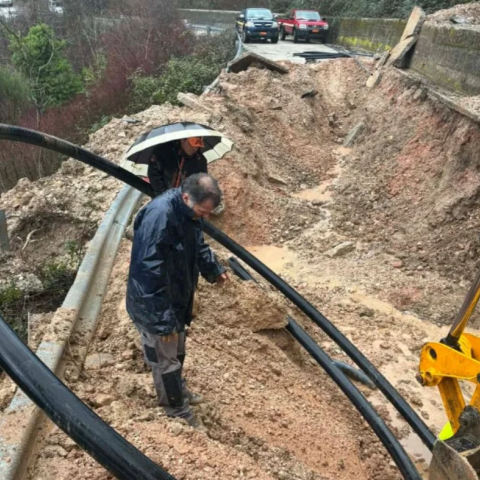 Κατολίσθηση σε δρόμο στην Ήπειρο