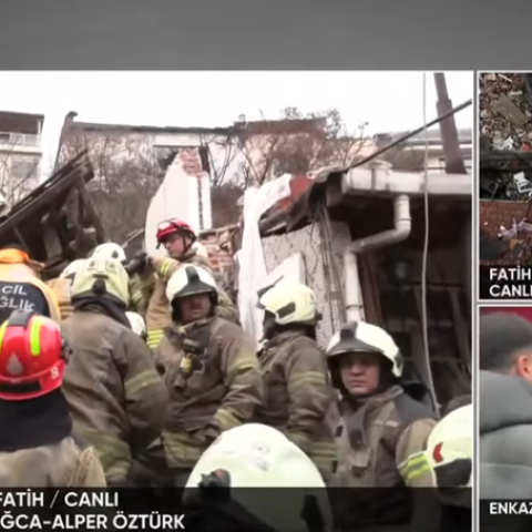 Συναγερμός στην Κωνσταντινούπολη μετά την κατάρρευση κτιρίων στην περιοχή Φατίχ 