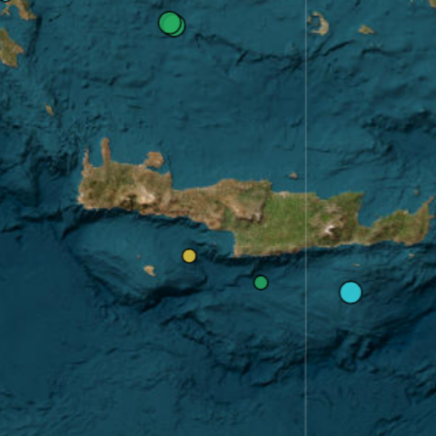 Ισχυρός σεισμός μεταξύ Λακωνίας και Κρήτης