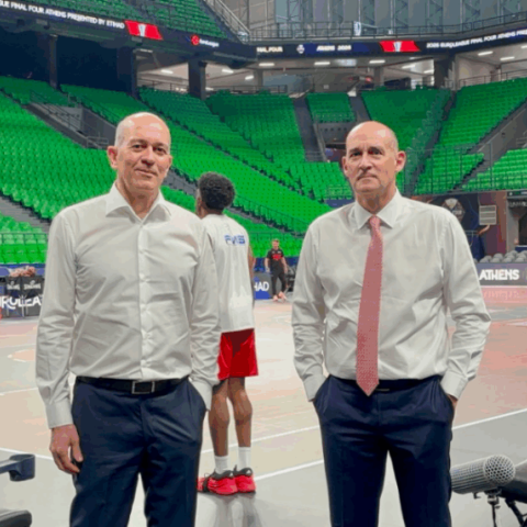 Final Four 2026: Παναγιώτης και Γιώργος Αγγελόπουλος στο Telekom Center Athens