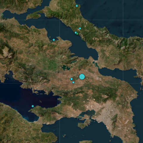 Σεισμός τώρα στη Θήβα - Αισθητός και στην Αττική
