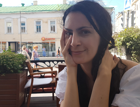 Η Ιόλη Ανδρεάδη. 