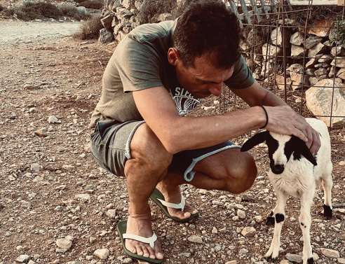 Ο Μανώλης Φάμελλος. 