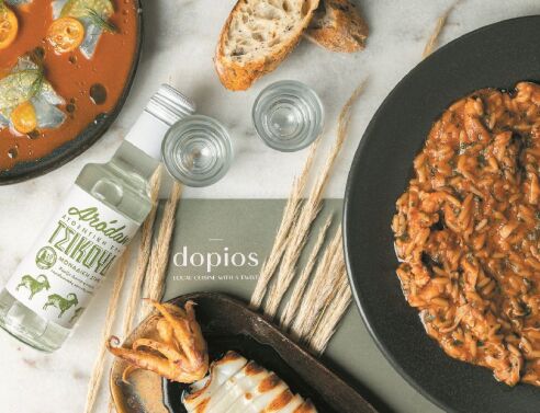 Dopios: Το σύγχρονο μεζεδοπωλείο της πλατείας Αγίων Θεοδώρων