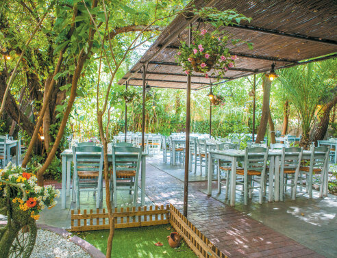 Μονοκατοικία, μοντέρνο μεζεδοπωλείο με υπέροχη αυλή 