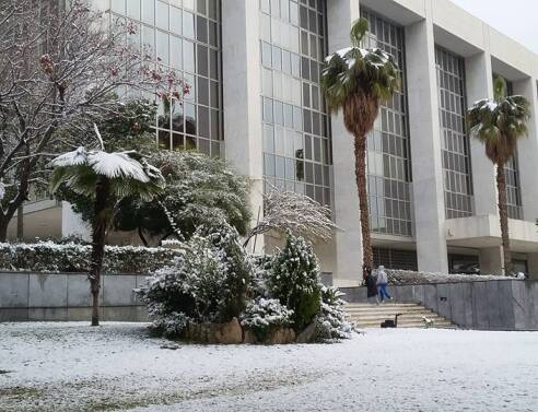 Στα «λευκά» ξύπνησε η Αττική – Κλειστά όλα τα σχολεία (εικόνες)