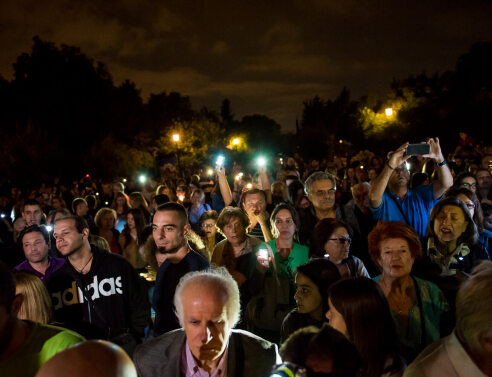 Το βράδυ της Τετάρτης το Πεδίον του Άρεως είχε κόσμο