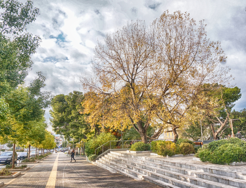 Η πλατεία στο Χαλάνδρι