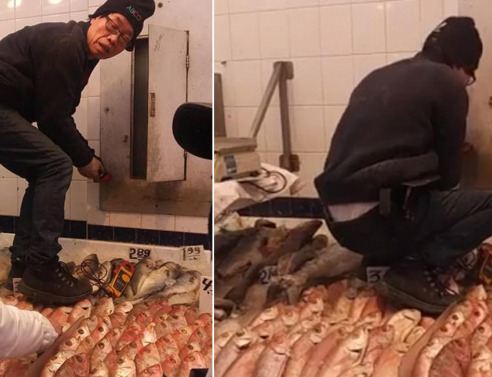  Το ψάρι βρωμάει από το... παπούτσι: Η απίστευτη σκηνή σε ψαραγορά της Νέας Υόρκης (video)