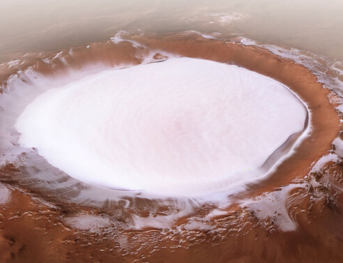 Άρης - κρατήρας Κορόλεφ