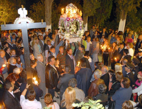 Επιτάφιος στην Ευαγγελίστρια στη Σκιάθο