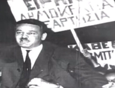 Ζαν-Πωλ Σαρτρ και Αλμπέρ Καμύ στο πλευρό του Μανώλη Γλέζου