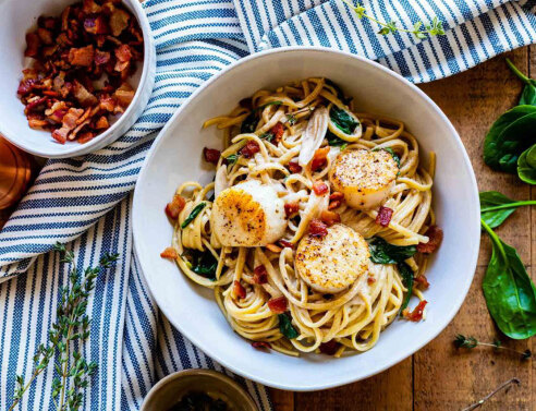 Μακαρονάδα με χτένια