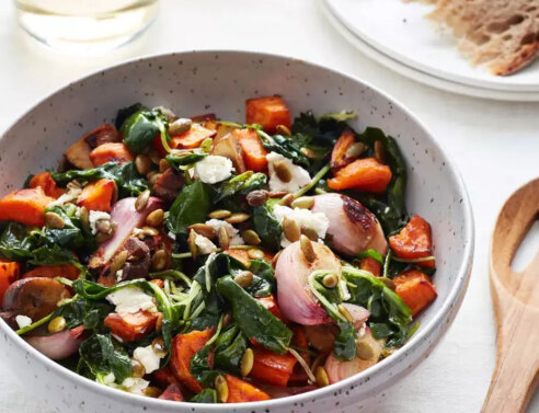 Γρήγορη και εύκολη σαλάτα με ψητά λαχανικά