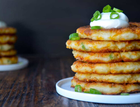 Αλμυρά pancakes με κολοκύθι και καρότο