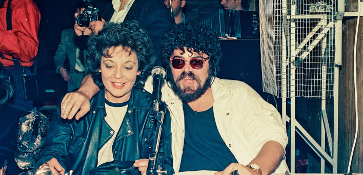 Λιάνα Κανέλη και Σταμάτης Κραουνάκης | «Εργοστάσιο» τέλη δεκαετίας 80