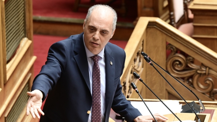 Ο Κυριάκος Βελόπουλος μιλάει στη Βουλή 