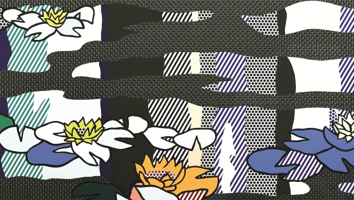 Roy Lichtenstein (1923-1997),  Λίμνη με νούφαρα και αντανακλάσεις, 1992. 