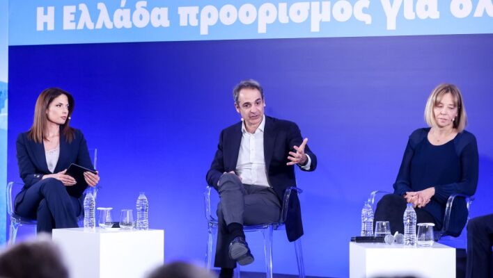 O Kυριάκος Μητσοτάκης στο προσυνέδριο της Νέας Δημοκρατίας στην Κρήτη