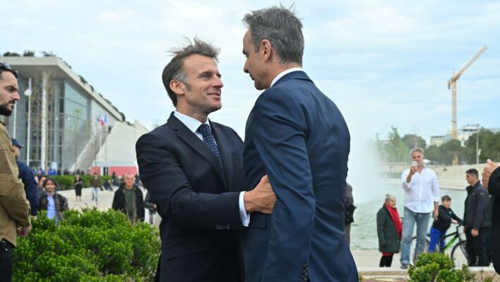 ΕΠΙΣΚΕΨΗ ΤΟΥ ΠΡΩΘΥΠΟΥΡΓΟΎ ΚΥΡΙΑΚΟΥ ΜΗΤΣΟΤΑΚΗ ΚΑΙ ΤΟΥ ΠΡΟΕΔΡΟΥ ΤΗΣ ΓΑΛΛΙΑΣ EMMANUEL MACRON ΣΤΗΝ ΕΚΘΕΣΗ "ΑΝΑΖΗΤΩΝΤΑΣ ΤΗΝ ΑΝΑΤΟΛΗ. ΔΙΑΣΤΑΥΡΟΥΜΕΝΕΣ ΠΟΡΕΙΕΣ ΑΡΧΑΙΟΛΟΓΩΝ" (POOL/ΝΙΚΟΣ ΧΑΛΚΙΟΠΟΥΛΟΣ/ΙΝΤΙΜΕ/EUROKINISSI)