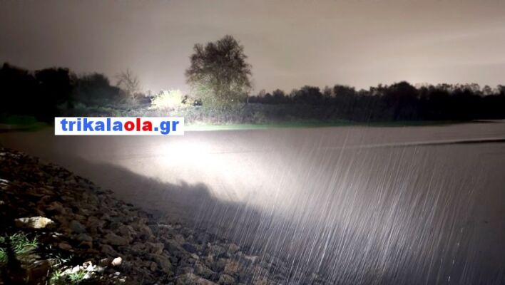 Τρίκαλα: Υπερχείλισε ο Πηνειός, δεν άντεξαν τα αναχώματα Βαλομανδρίου και Ρογκίων