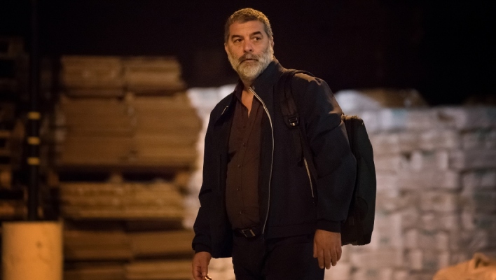 Ο Βασίλης Μπισμπίκης στα γυρίσματα της ταινίας «Σπασμένη Φλέβα» 