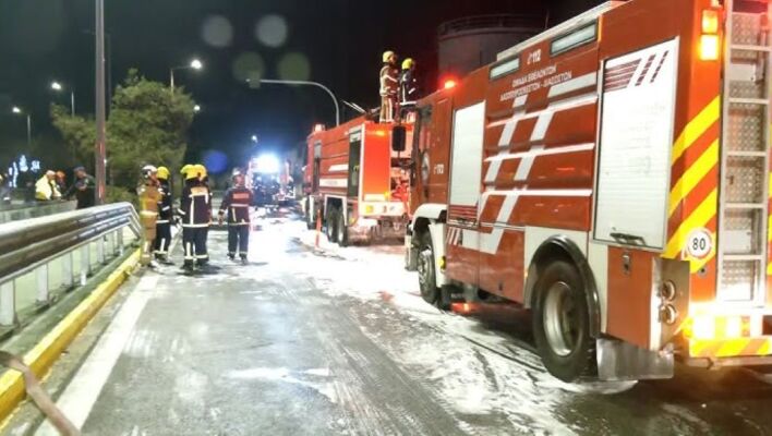 H πρόσφατη φωτιά στο Πέραμα