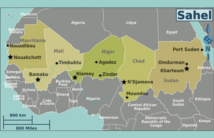 Χάρτης του Σαχέλ