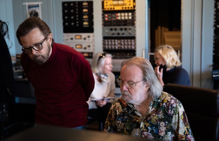 Οι ABBA σε στούντιο ηχογραφήσεων