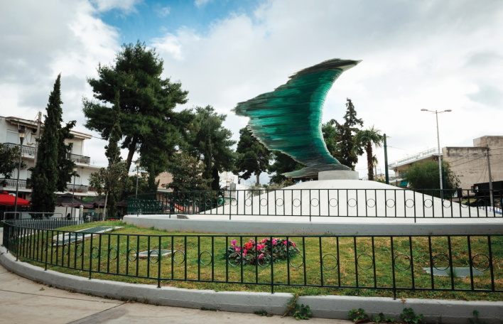 Φωτογραφία από το μνημείο «Μικρός Δρομέας» στο Περιστέρι.