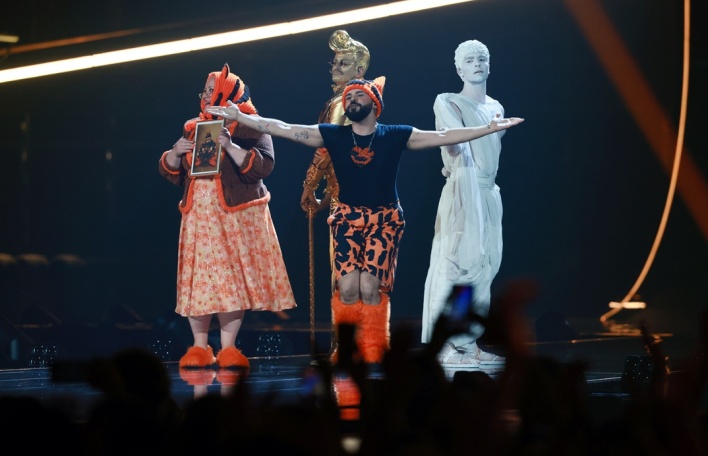 Ο Akylas στη σκηνή της Eurovision 