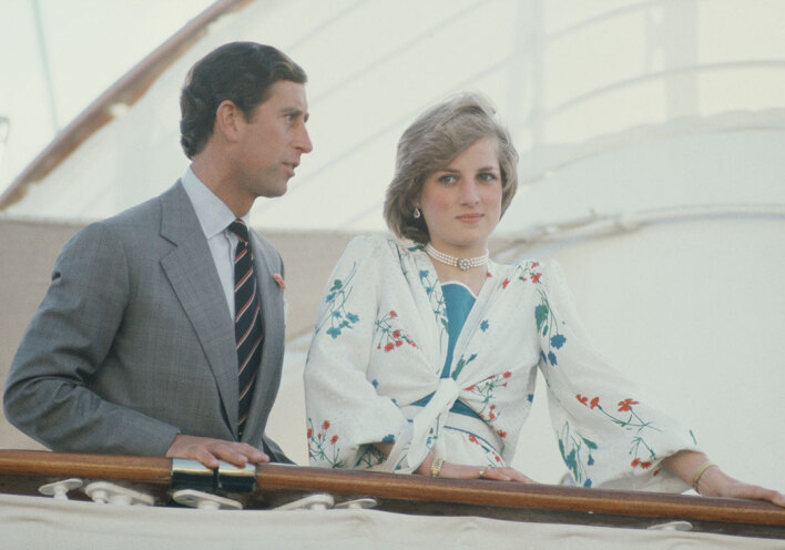 Ο πρίγκιπας Κάρολος και η πριγκίπισσα Νταϊάνα στο σκάφος Britannia, στο μήνα του μέλιτός τους, Αύγουστος 1981