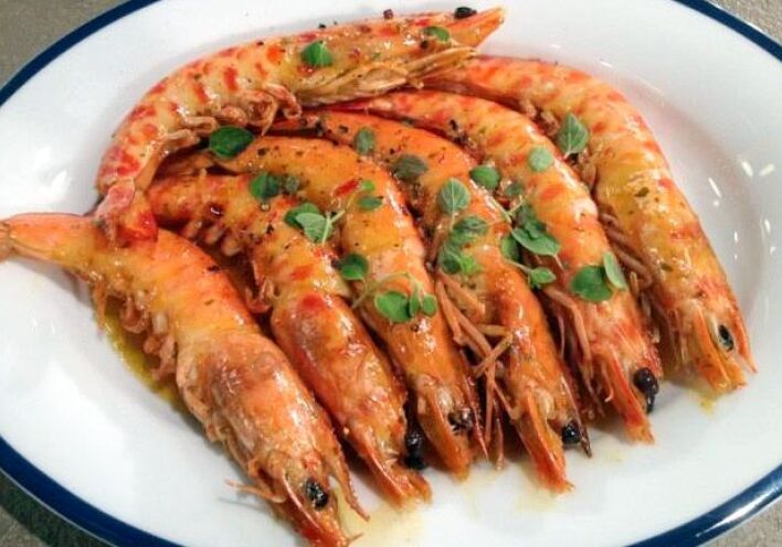 Γαρίδες με γλάσο μελιού