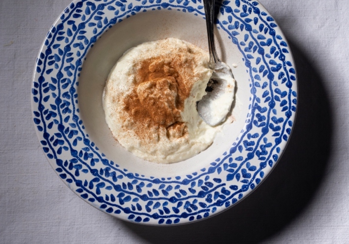 Κρέμα με cottage cheese και κανέλα