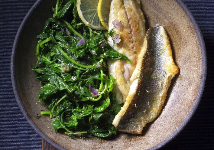 Καλοκαιρινό φρικασέ με λαβράκι