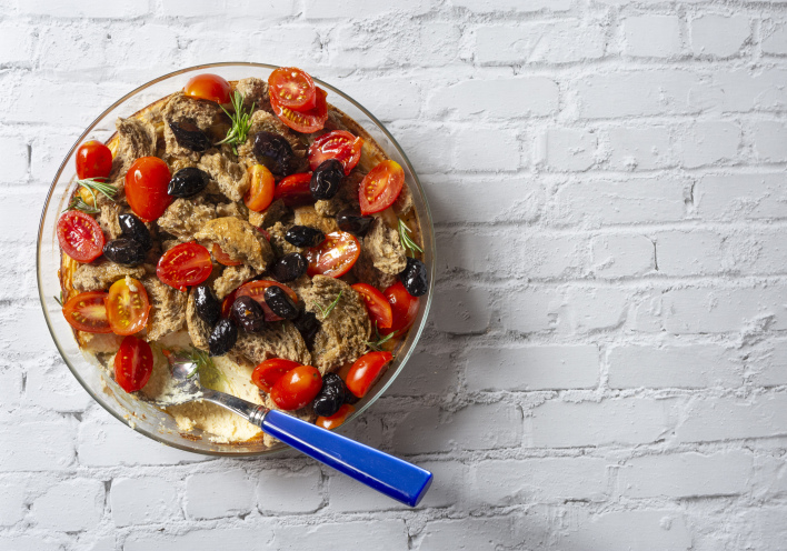 Πίτα με κοπανιστή Μυκόνου 