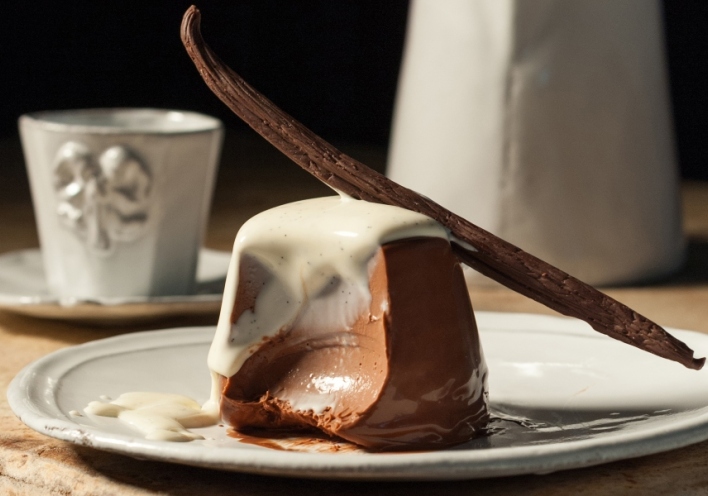 Πανακότα με σοκολάτα 