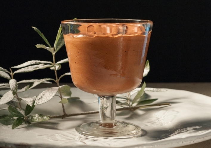 Μους σοκολάτας με ελαιόλαδο 